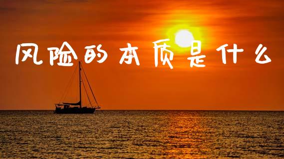 风险的本质是什么_https://www.fansifence.com_中国国际期货_第1张