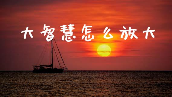 大智慧怎么放大_https://www.fansifence.com_国际期货行情_第1张