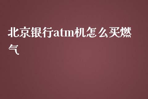 北京银行atm机怎么买燃气_https://www.fansifence.com_恒指交易时间_第1张