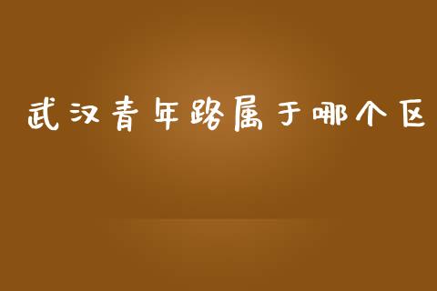 武汉青年路属于哪个区_https://www.fansifence.com_中国国际期货_第1张
