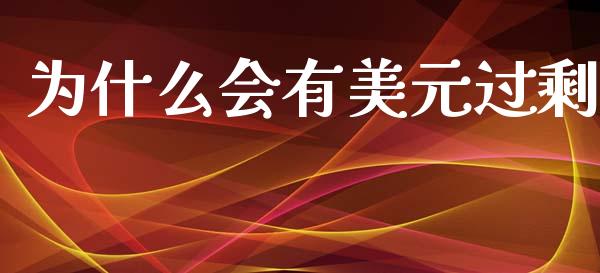 为什么会有美元过剩_https://www.fansifence.com_中国国际期货_第1张