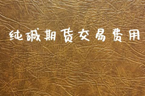 纯碱期货交易费用_https://www.fansifence.com_中国国际期货_第1张