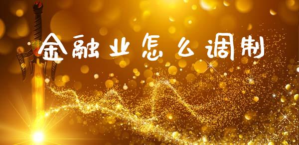 金融业怎么调制_https://www.fansifence.com_国际期货_第1张