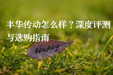 丰华传动怎么样？深度评测与选购指南_https://www.fansifence.com_中国国际期货_第1张
