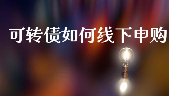 可转债如何线下申购_https://www.fansifence.com_恒指交易时间_第1张