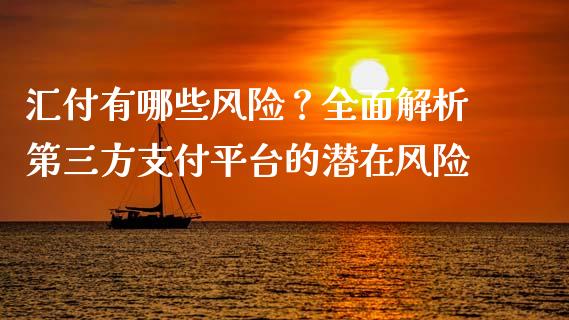 汇付有哪些风险？全面解析第三方支付平台的潜在风险_https://www.fansifence.com_恒指交易时间_第1张