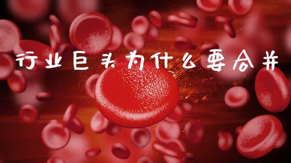 行业巨头为什么要合并_https://www.fansifence.com_国际期货行情_第1张