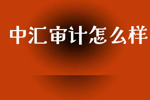 中汇审计怎么样_https://www.fansifence.com_国际期货_第1张