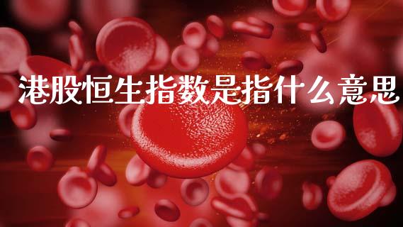 港股恒生指数是指什么意思_https://www.fansifence.com_国际期货_第1张