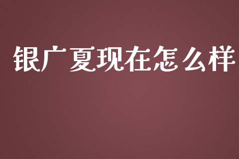 银广夏现在怎么样_https://www.fansifence.com_国际期货_第1张