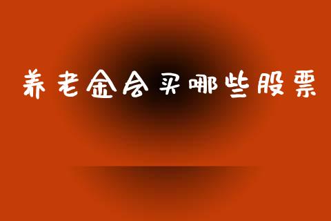 养老金会买哪些股票_https://www.fansifence.com_恒指交易时间_第1张