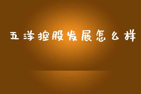 五洋控股发展怎么样_https://www.fansifence.com_国际期货行情_第1张