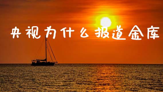 央视为什么报道金库_https://www.fansifence.com_国际期货行情_第1张