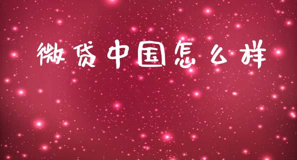 微贷中国怎么样_https://www.fansifence.com_国际期货_第1张