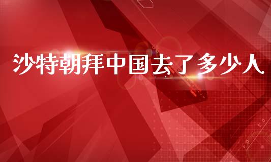 沙特朝拜中国去了多少人_https://www.fansifence.com_恒指交易时间_第1张